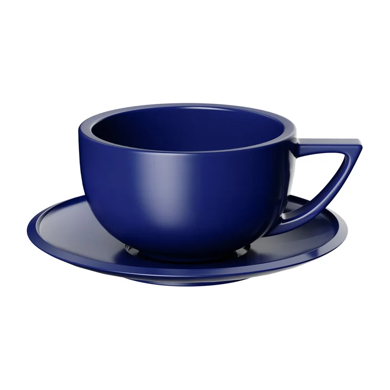 Tazza con piattino 280 ml — blu Berlino